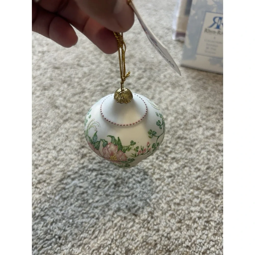 Rhyn Rivet‎ Fine Porcelain Hand Painted Holiday Ornament